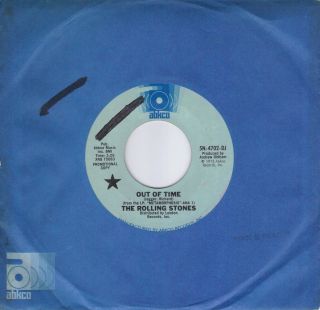 The Rolling Stones Out Of Time / Jiving Sister Fanny Rare Promo 45 Abkco Label