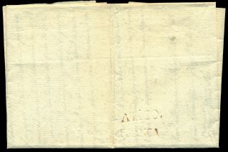 012 Peru Pre - Stamps Lima.  Cover.  1821.  Mark " Atico - Franca " Black.  Rare.
