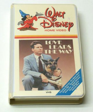 Disney Love Leads The Way 1984 Vhs White Clamshell Rare Blind Service Dog