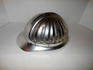 Rare Aluminum Hard Hat American Optical Vintage Hard To Find