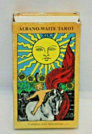 Vintage Albano Waite 1987 Tarot Cards Deck Published In Belgium Rare S&h