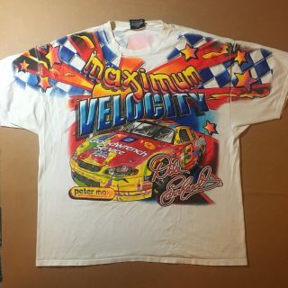Rare Vtg Dale Earnhardt Sr T - Shirt 2xl Nascar Peter Max Velocity All Over Print