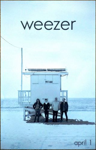 Weezer White Album Ltd Ed Discontinued Rare Poster,  Alt Rock Punk Poster