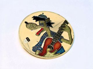 Soviet Vintage Cartoon Nu Pogodi Pin Badge Vintage Enamel Pin Back Button Rare