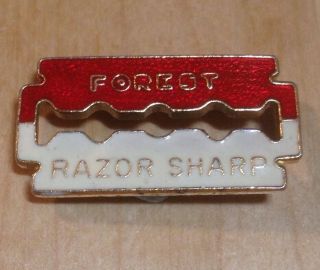 Vintage Nottingham Forest Razor Sharp Football Club Rare Badge