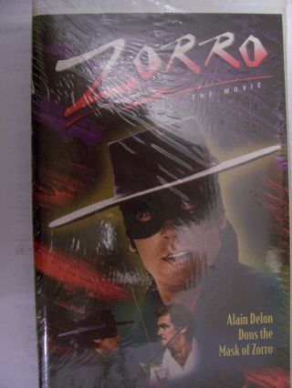 Zorro The Movie Rare Goodtimes European Release (1975) Vhs Alain Delon Moustache
