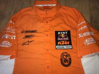 KTM KINI FACTORY Red Bull Racing Team very rare mens Orange shirt size XXL 2