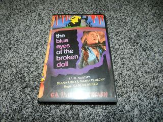 Rare Horror Vhs The Blue Eyes Of The Broken Doll W/paul Naschy Sunrise Tapes