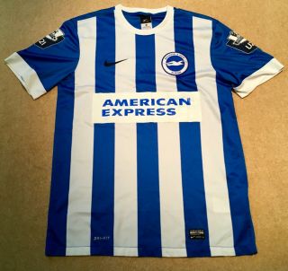 Brighton And Hove Albion 2014 Football Shirt Rare Matchworn Nike Soccer Jersey