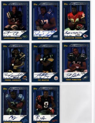 2000 Topps Tee Martin Rookie Premiere Auto Autograph Rare,  Only 25 Made