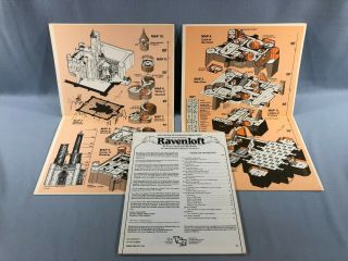 1983 RAVENLOFT ADVANCED DUNGEONS & DRAGONS AD&D TSR 9075 Hickman HTF RARE 3