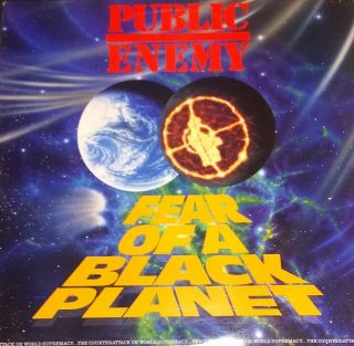 Rare Hip Hop Lp Public Enemy Fear Of A Black Planet Vg,