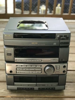 Aiwa Massive Cx - Zr525 5 - Disc Receiver Digital Audio System Great Cond Very Rare