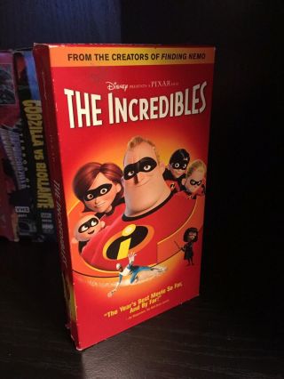 The Incredibles (vhs,  2005) Rare