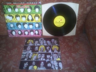 Rolling Stones Some Girls Rare 1978 Uk Uncensored Inner / Die - Cut Cover Cun39108