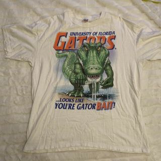 Rare Vtg 90s Florida Gators University Uf Big Logo T - Shirt Anvil Size Xl Euc