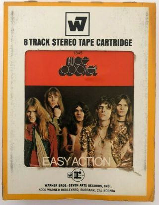 Alice Cooper Easy Action Rare 8wm 1845 Warner Bros Stereo 8 Track Cartridge Tape
