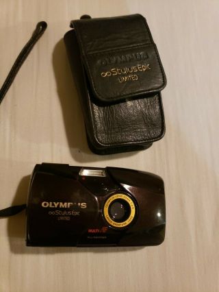 Rare Burgundy Olympus Stylus Epic Limited 35mm F2.  8 Camera 3175 Of 20000 Read