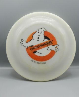 1986 Vintage Ralston Ghostbusters Ghost Flyer Cereal Premium Frisbee Toy Rare