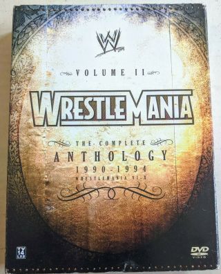 Wwe Wrestlemania The Complete Anthology Volume 2 1990 - 1994 Wwf Dvds Rare