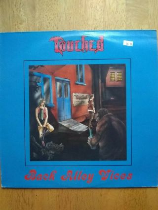 Vtg Touched Rare 1984 Vinyl Lp Back Alley Vices Iron Maiden Anthrax 80 