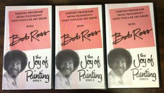 Vtg Vintage Pbs Bob Ross The Joy Of Painting Art Series 9 Nine Vhs Rare