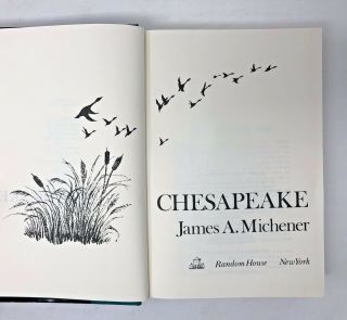 Chesapeake by James A.  Michener Bay Shores Candle RARE HARDCOVER VG PICS 3