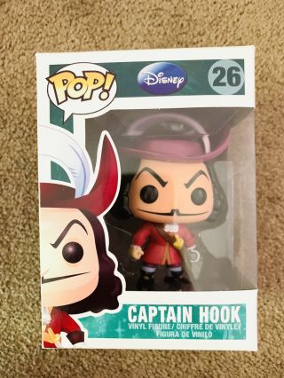 26 Captain Hook Vaulted Funko Pop Rare Disney