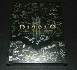 Rare Diablo Reaper Of Souls Collectors Edition 100 Authentic Signed Autographed