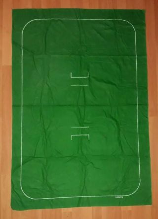 Subbuteo Set Tc - J Green Baize Playing Pitch Cloth Rare Cricket Accessories 3