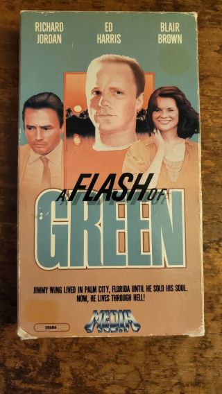 A Flash Of Green Vhs 1986 American Playhouse Ed Harris Rare Comedy Drama Media