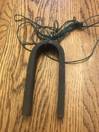 Rare Old Tool Horseshoe Shaped Magnet 5 " Tall 3/4 " Wide 1/4 " Thick W String