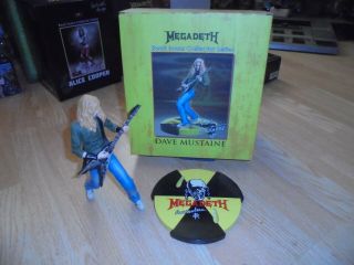 Megadeth Rock Iconz Dave Mustaine Statue W/base Knucklebonz Rust In Peace Rare