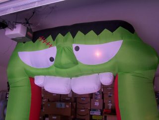 Airblown Inflatable Rare Walk Thru Monster Head Arch - - 3