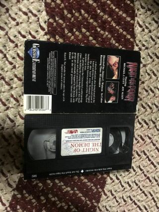 NIGHT OF THE DEMONS HORROR SOV SLASHER RARE OOP VHS BIG BOX SLIP 2