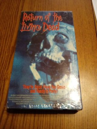 Vintage 1991 Return Of The Living Dead Vhs Cult Rare