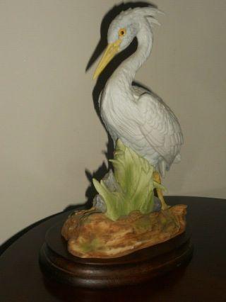 Rare Andrea By Sadek White Heron Figurine With Base 9775 Japan 10 " Tall