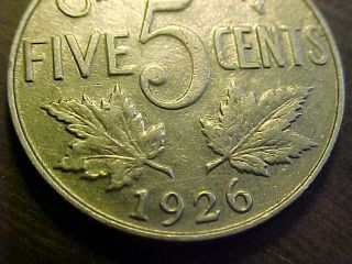 Canada 1926 5 Cents 