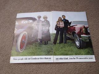 1974 Goodyear Ford Chevrolet Amc Buick Goodyear Equipped Brochure Poster Rare