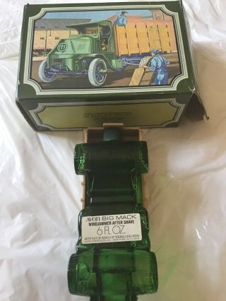 Vintage Rare AVON perfume after shave Bottle Decanter BIG MAC Truck Windjammer 3