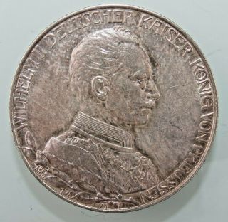 German States Prussia 2 Mark Km 533 1913 A Rare See Silver