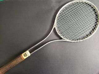Vintage Wilson T2000 Tennis Racquet,  Cover,  Rare 4 1/2 " Grip