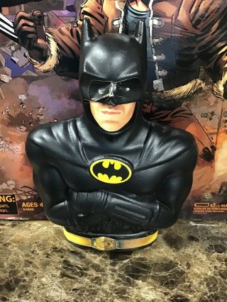 Batman Vintage Figure Bank 1989 Cereal Promo Rare Michael Keaton Tim Burton