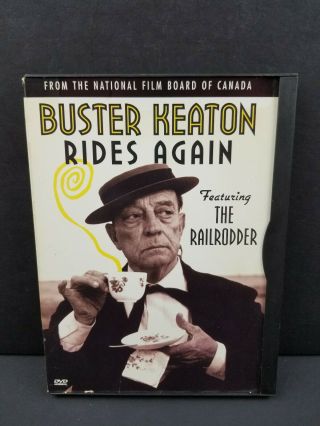 Buster Keaton - Rides Again / The Railrodder Dvd - Rare Oop Snap Case