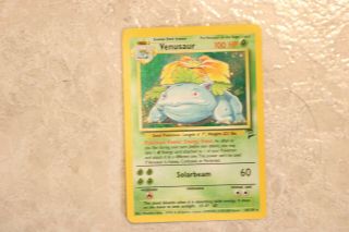 Pokemon Base Set Venusaur 15/102 Base 2 Rare Holo Card