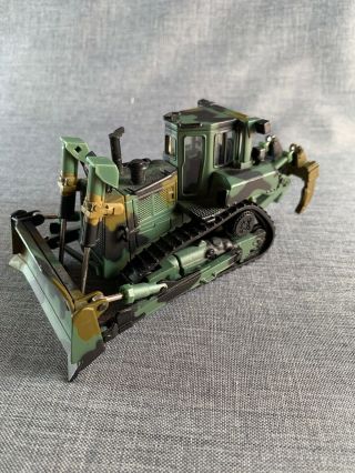 Norscot Diecast Caterpillar Cat Track Type Tractor Dozer Rare Camouflage Camo 6”