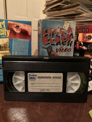 SURF CITY LIFE’S A BEACH SURFING VHS RARE OOP EXTREME SPORTS VIDEO 3