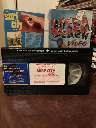 SURF CITY LIFE’S A BEACH SURFING VHS RARE OOP EXTREME SPORTS VIDEO 4
