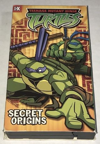 Teenage Mutant Ninja Turtles Secret Origins Very Rare Vhs Oop
