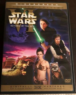 Return Of The Jedi Dvd Limited Ed.  Ws Rare Theatrical Out Of Print Oop Star Wars